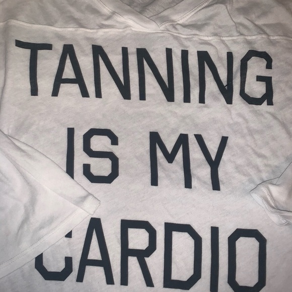 Wildfox “tanning is my cardio” jersey tee XS - Picture 3 of 3